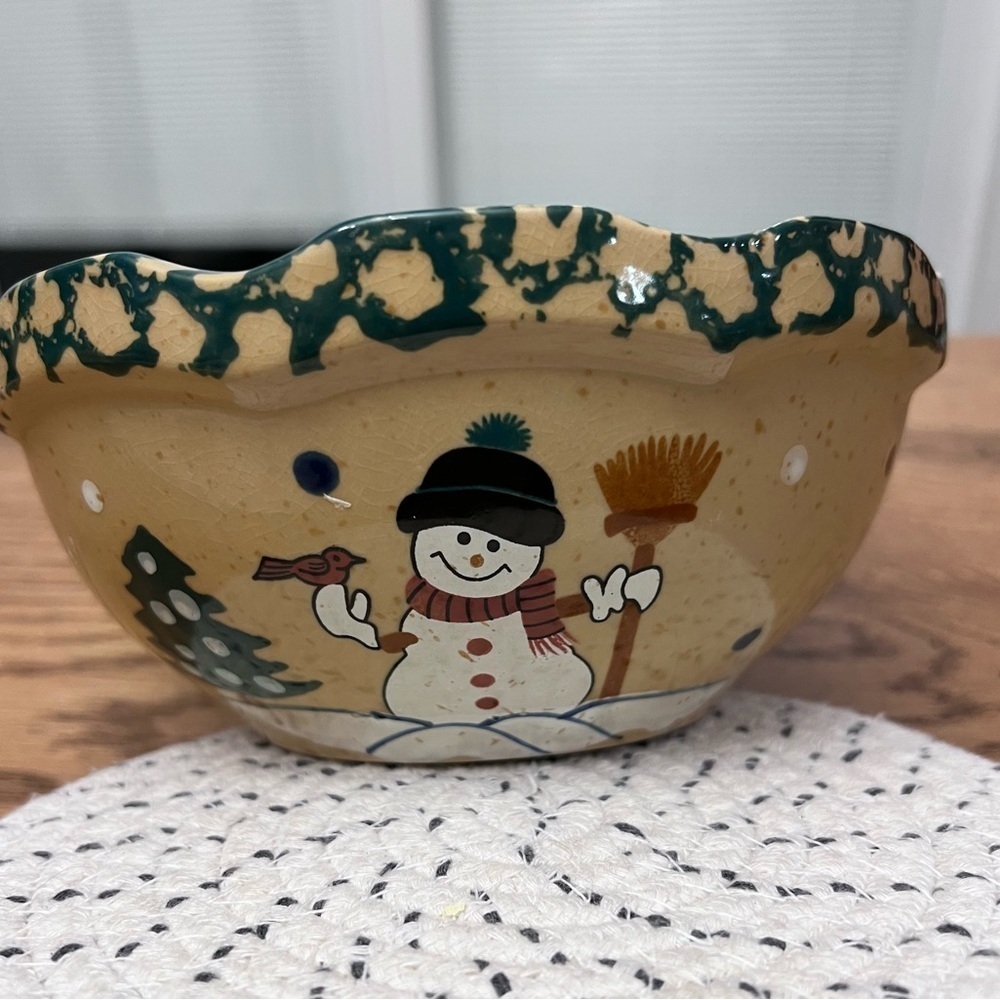 COPY - 2/ Stackable Country Stoneware Snowman ABC
Distribution Mixing Bowl Gree…